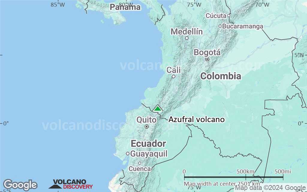 Terrain-type map of Azufral volcano (region scale medium)