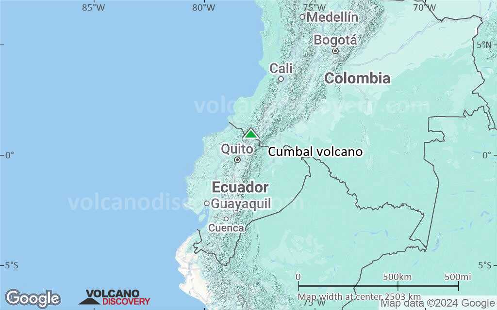 Terrain-type map of Cumbal volcano (region scale medium)