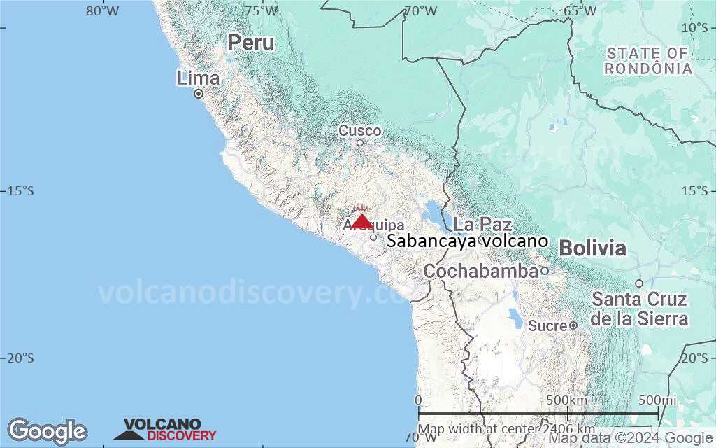 Terrain-type map of Sabancaya volcano (region scale medium)