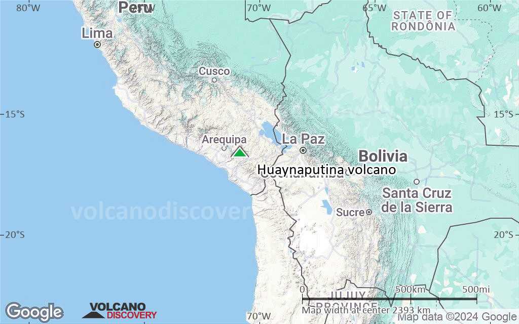 Terrain-type map of Huaynaputina volcano (region scale medium)