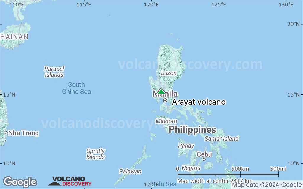 Terrain-type map of Arayat volcano (region scale medium)