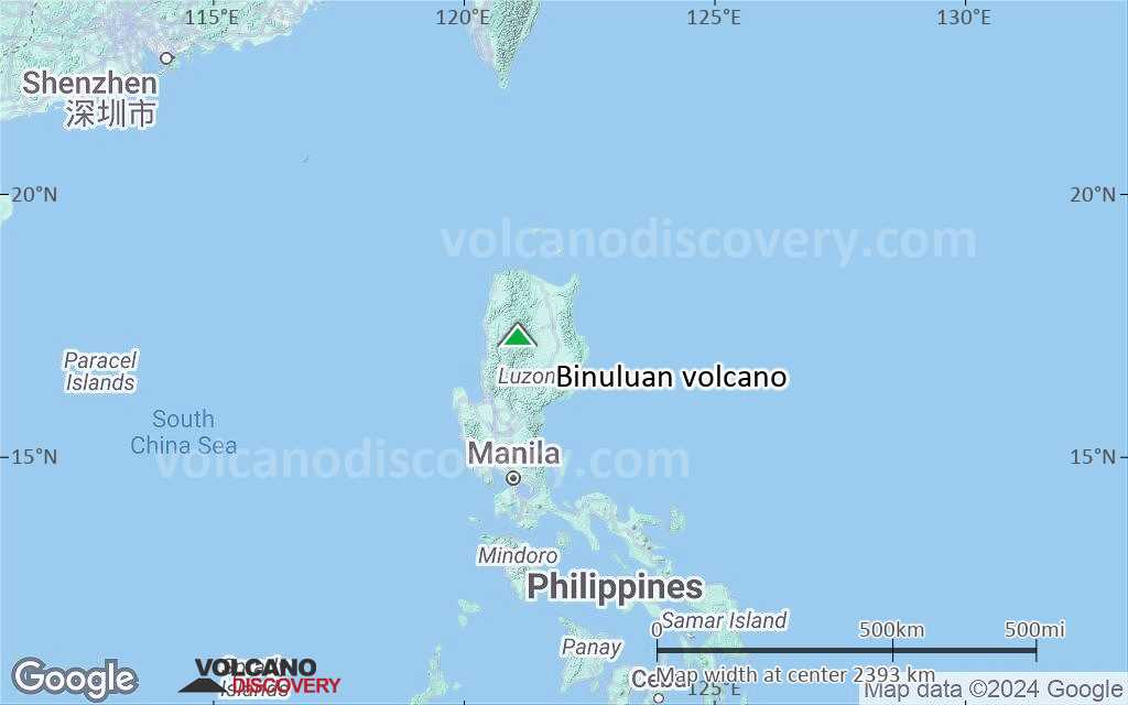 Terrain-type map of Binuluan volcano (region scale medium)