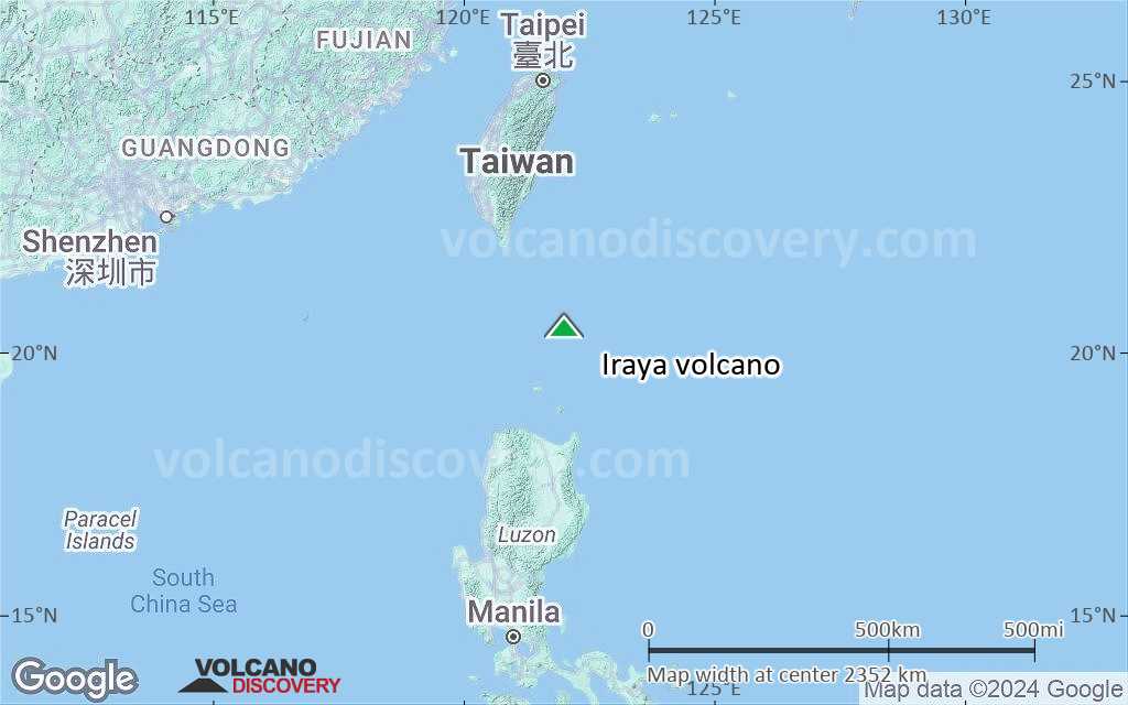 Terrain-type map of Iraya volcano (region scale medium)