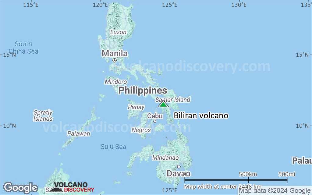 Terrain-type map of Biliran volcano (region scale medium)