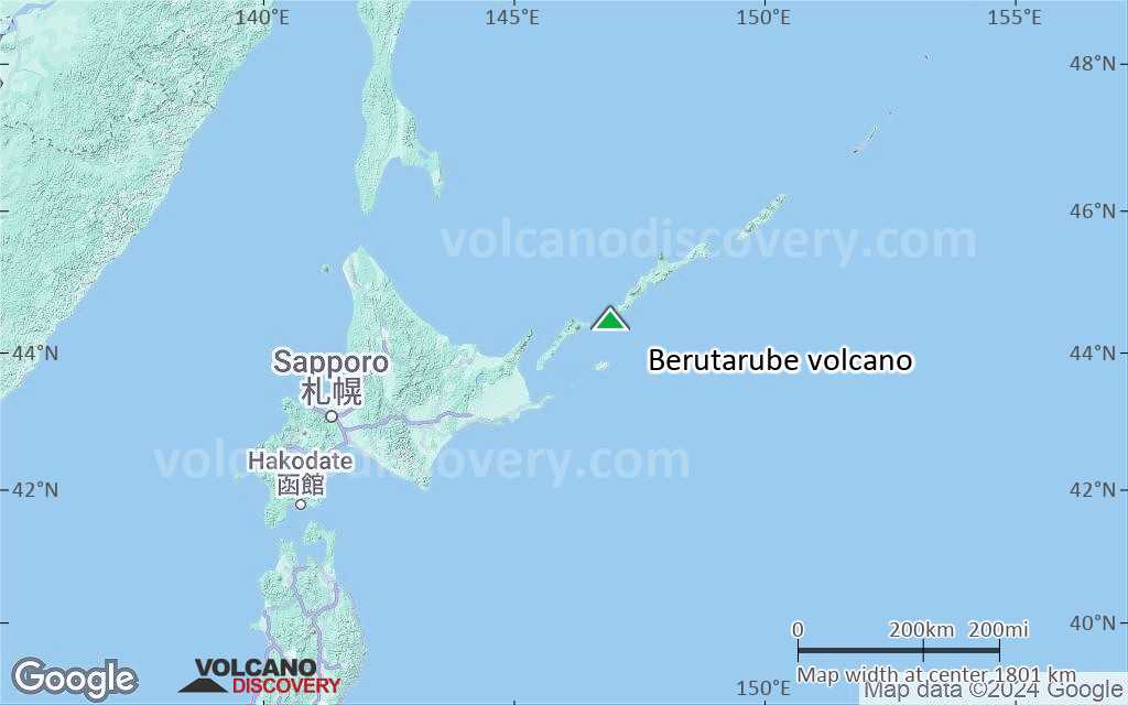 Terrain-type map of Berutarube volcano (region scale medium)