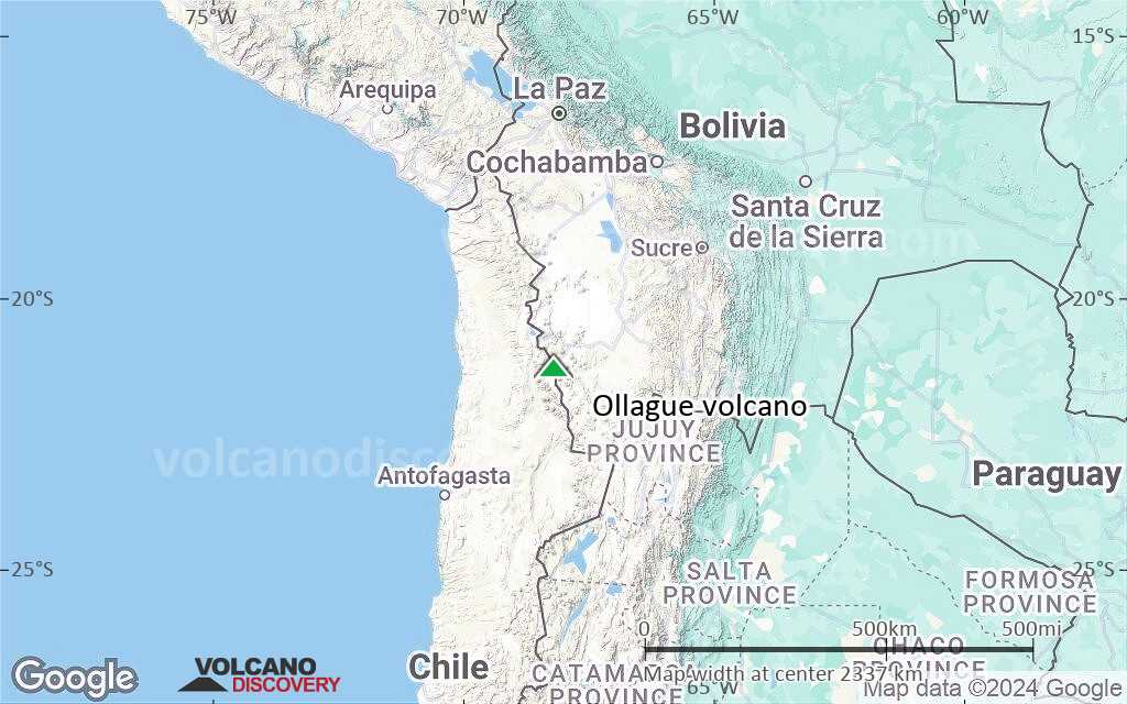 Terrain-type map of Ollague volcano (region scale medium)