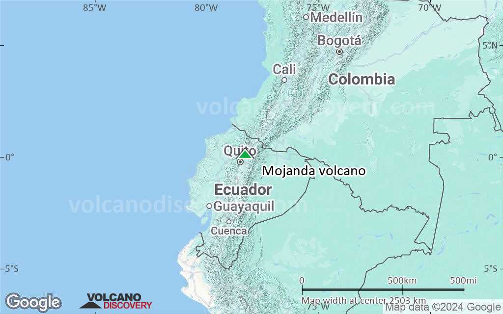 Terrain-type map of Mojanda volcano (region scale medium)