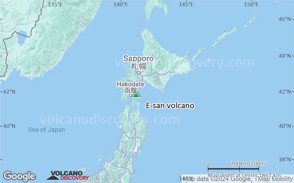 Terrain-type map of E-san volcano (region scale medium)