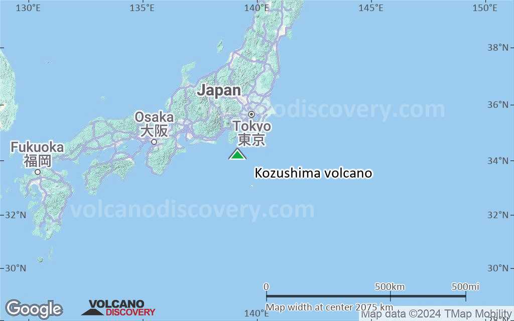 Terrain-type map of Kozushima volcano (region scale medium)