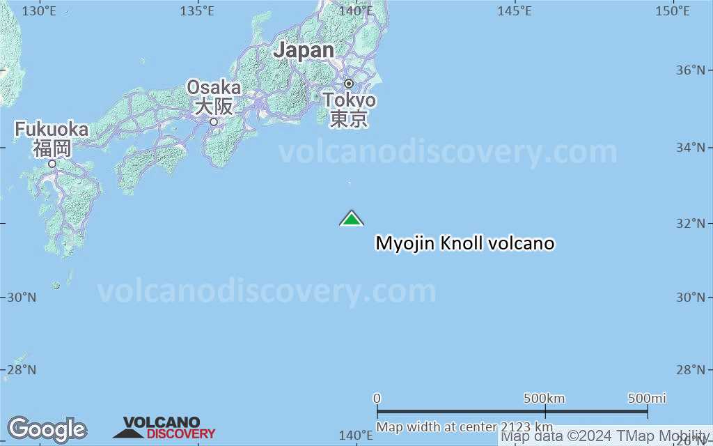 Terrain-type map of Myojin Knoll volcano (region scale medium)
