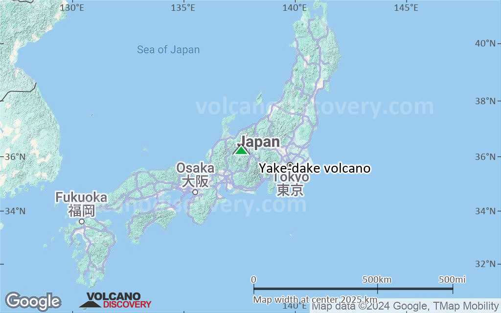 Terrain-type map of Yake-dake volcano (region scale medium)