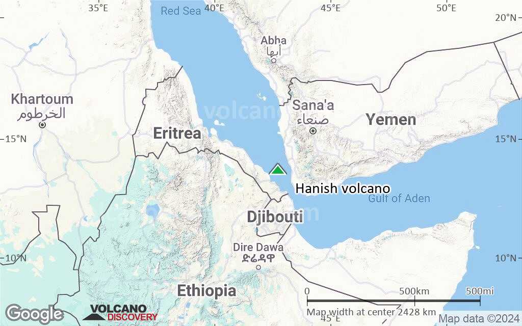 Terrain-type map of Hanish volcano (region scale medium)