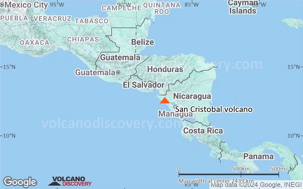 Terrain-type map of San Cristobal volcano (region scale medium)