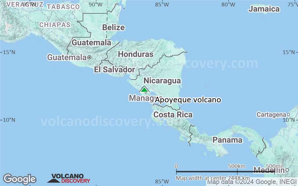 Terrain-type map of Apoyeque volcano (region scale medium)