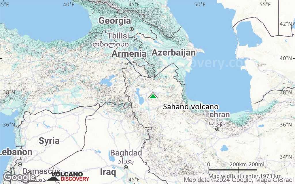 Terrain-type map of Sahand volcano (region scale medium)