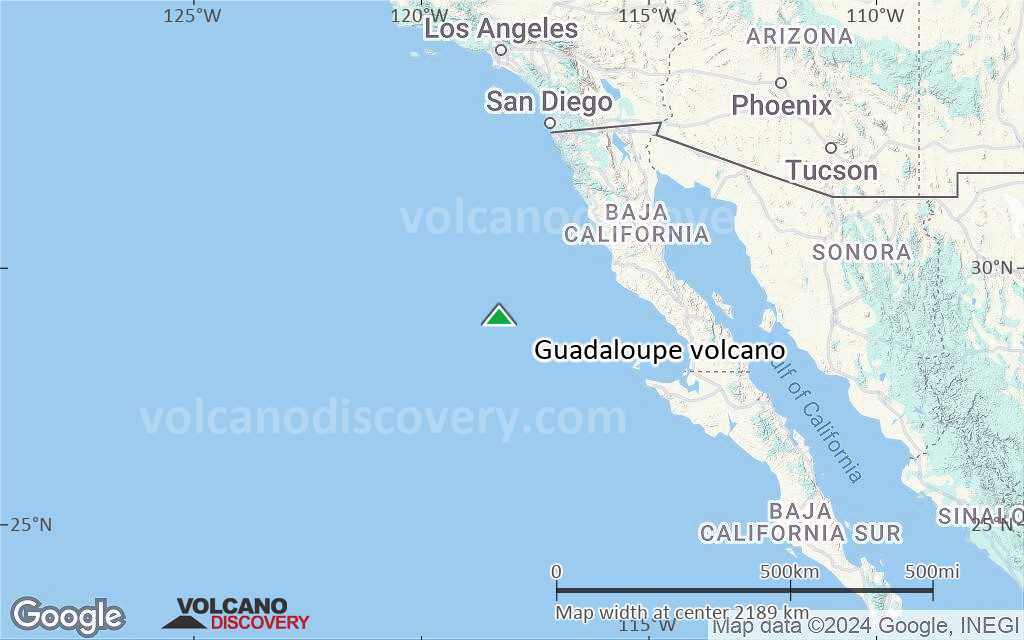 Terrain-type map of Guadaloupe volcano (region scale medium)