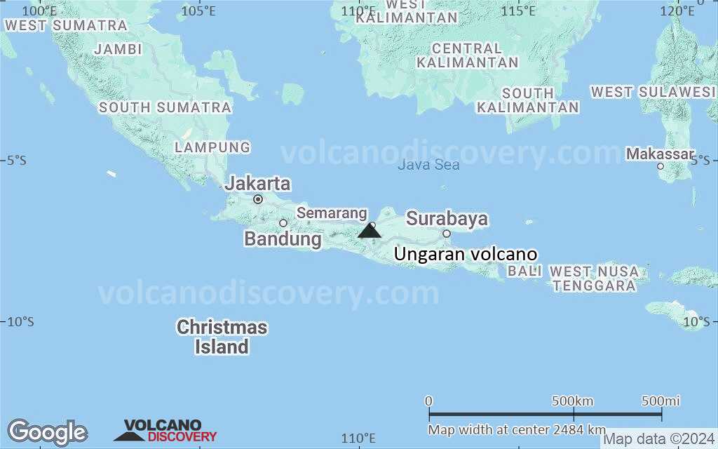 Terrain-type map of Ungaran volcano (region scale medium)