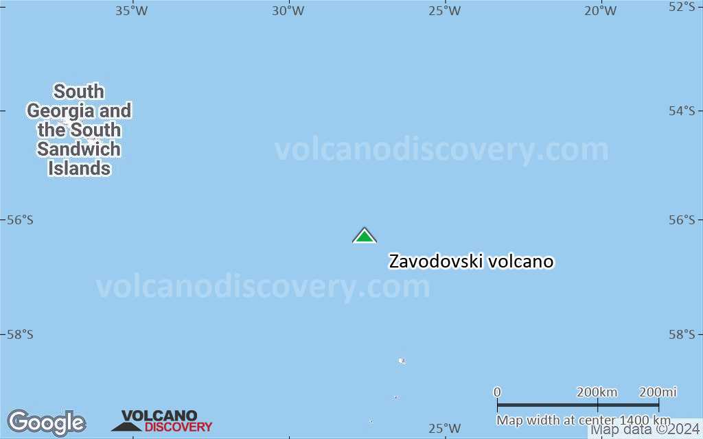Terrain-type map of Zavodovski volcano (region scale medium)