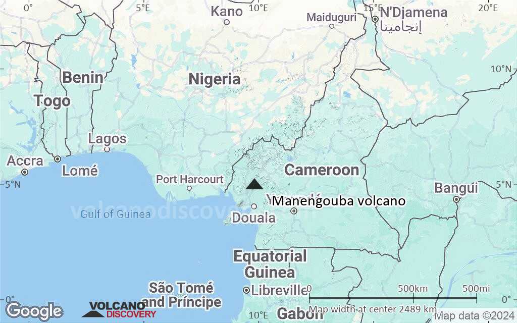 Terrain-type map of Manengouba volcano (region scale medium)