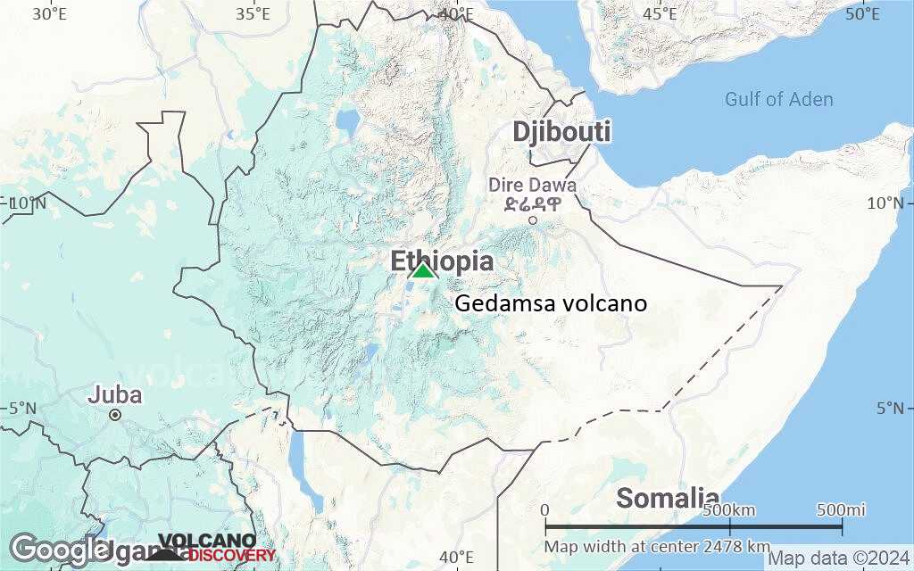 Terrain-type map of Gedamsa volcano (region scale medium)