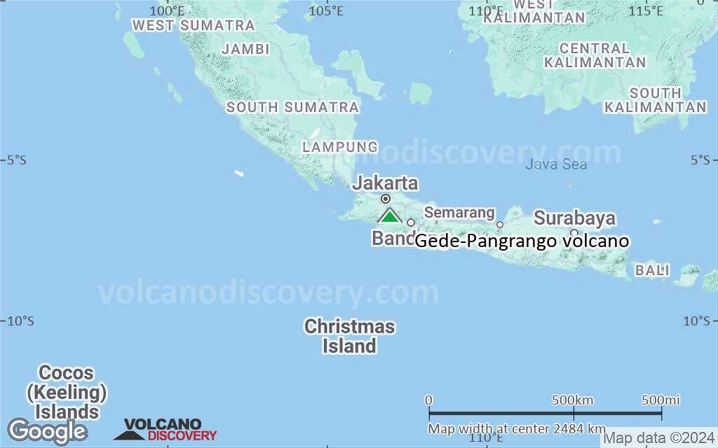 Terrain-type map of Gede-Pangrango volcano (region scale medium)