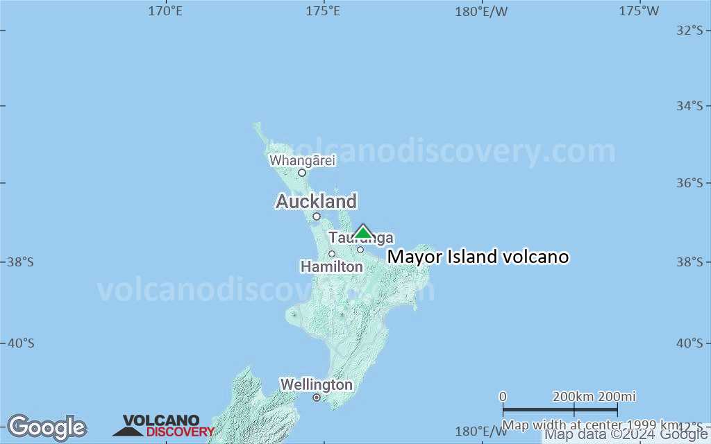 Terrain-type map of Mayor Island volcano (region scale medium)