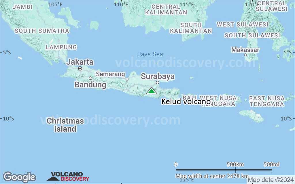 Terrain-type map of Kelud volcano (region scale medium)