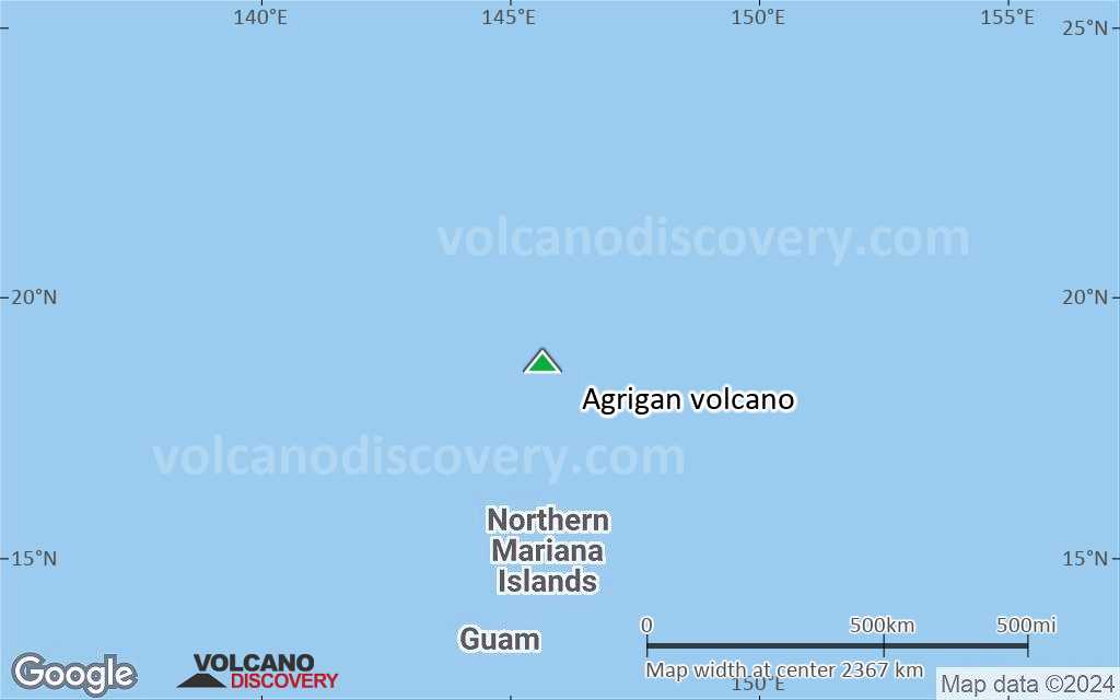 Terrain-type map of Agrigan volcano (region scale medium)