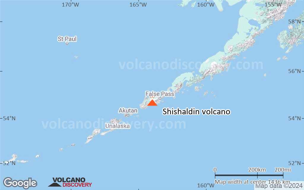 Terrain-type map of Shishaldin volcano (region scale medium)