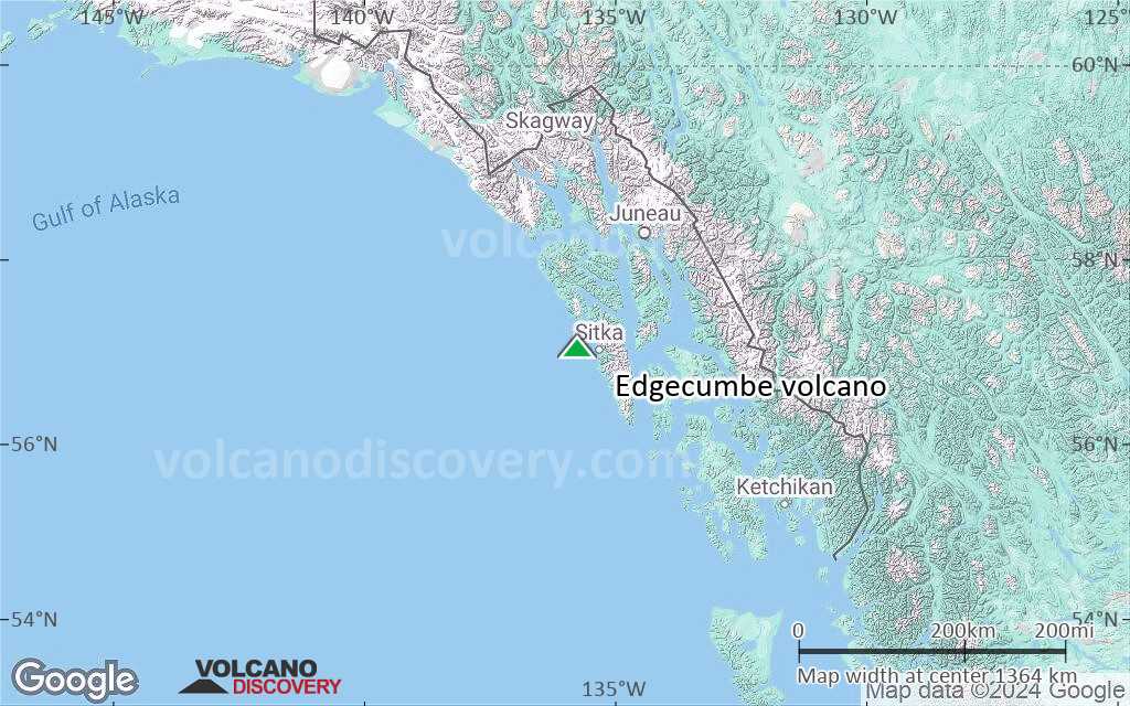 Terrain-type map of Edgecumbe volcano (region scale medium)