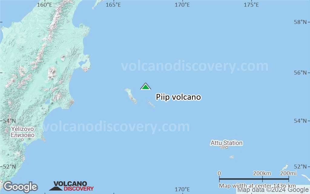 Terrain-type map of Piip volcano (region scale medium)