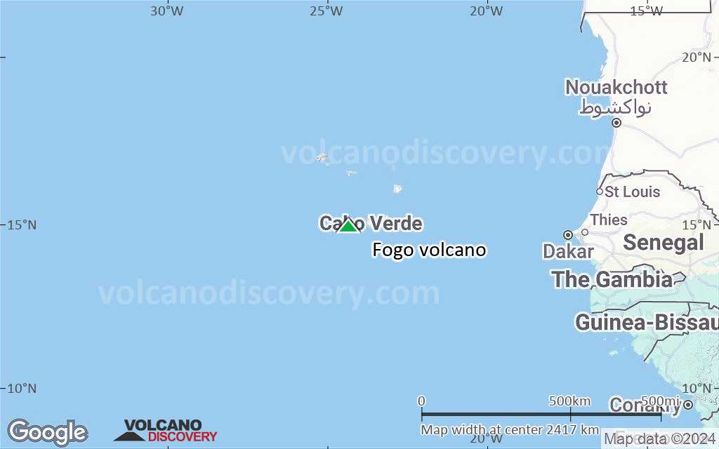 Terrain-type map of Fogo volcano (region scale medium)