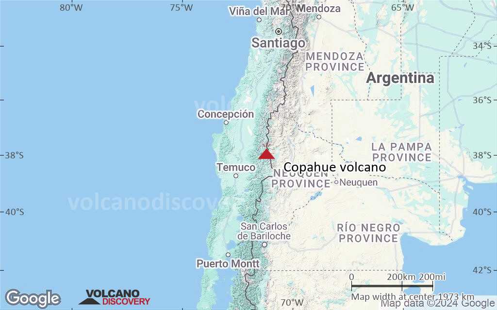 Terrain-type map of Copahue volcano (region scale medium)