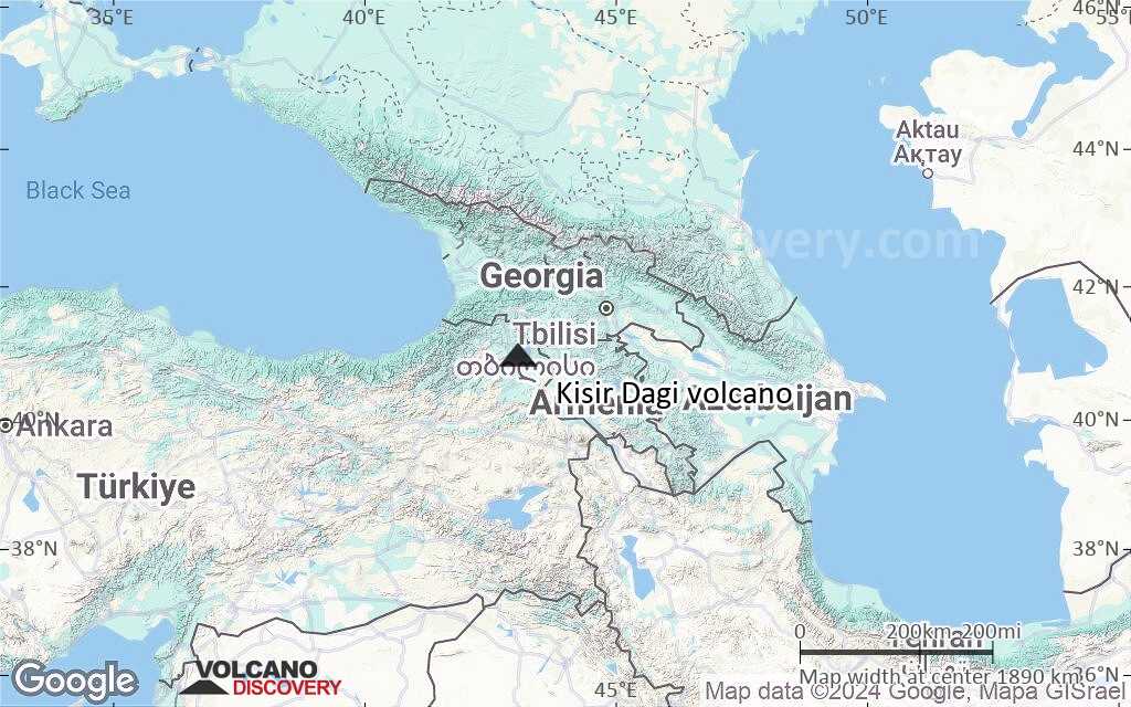Terrain-type map of Kisir Dagi volcano (region scale medium)