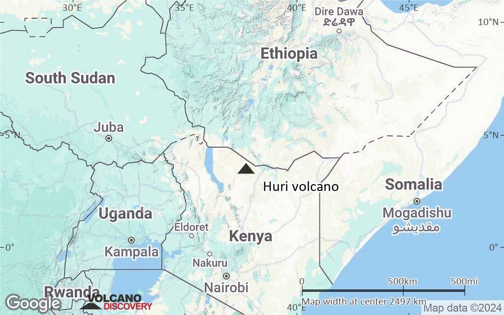 Terrain-type map of Huri volcano (region scale medium)