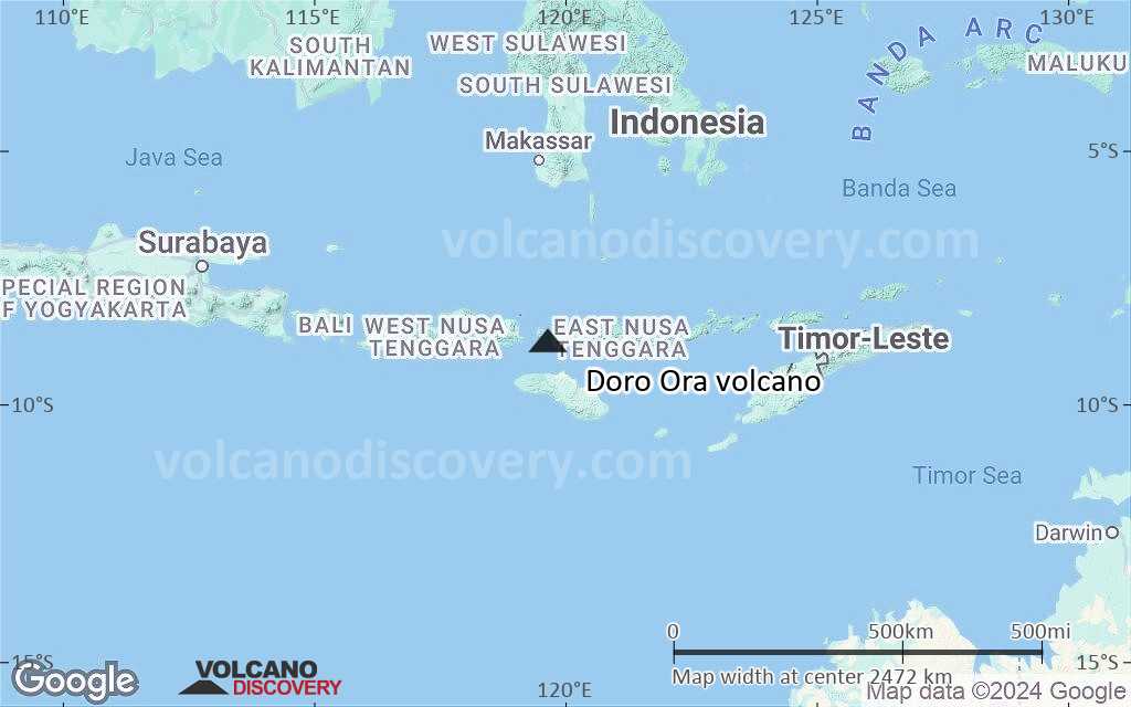 Terrain-type map of Doro Ora volcano (region scale medium)
