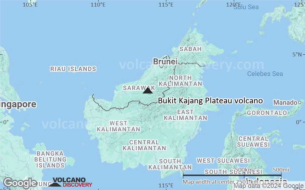 Terrain-type map of Bukit Kajang Plateau volcano (region scale medium)