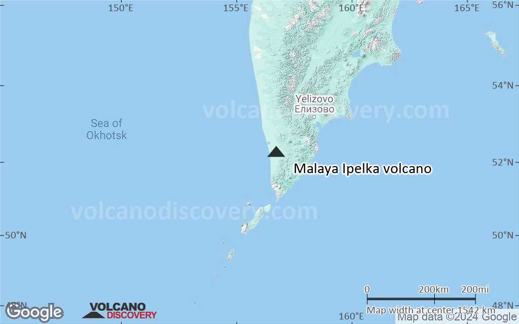 Terrain-type map of Malaya Ipelka volcano (region scale medium)