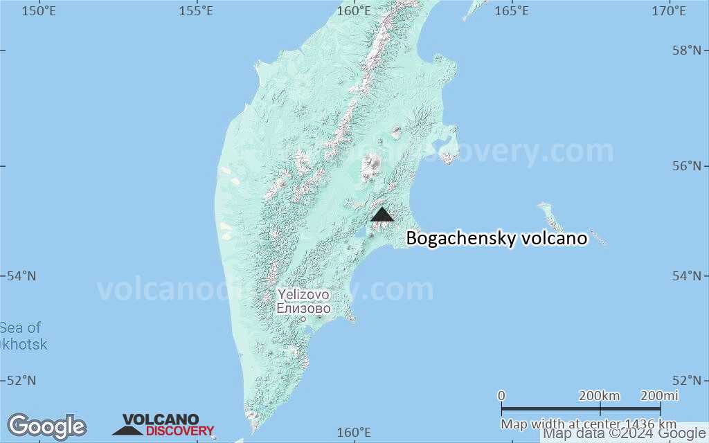 Terrain-type map of Bogachensky volcano (region scale medium)