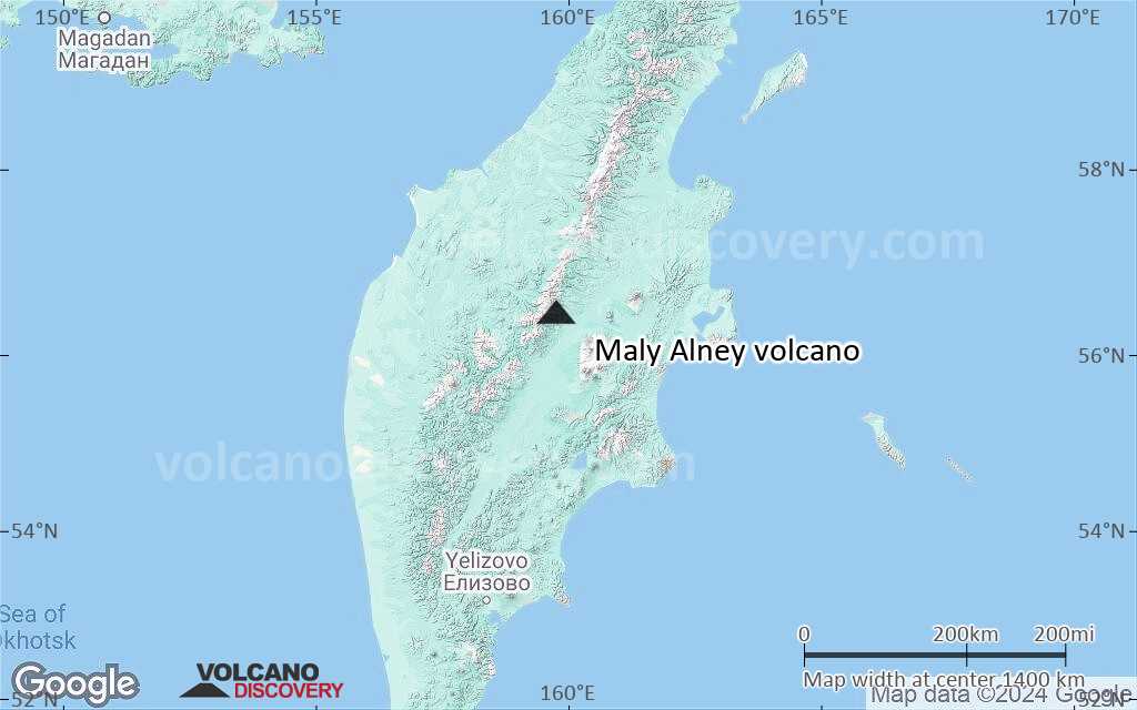 Terrain-type map of Maly Alney volcano (region scale medium)