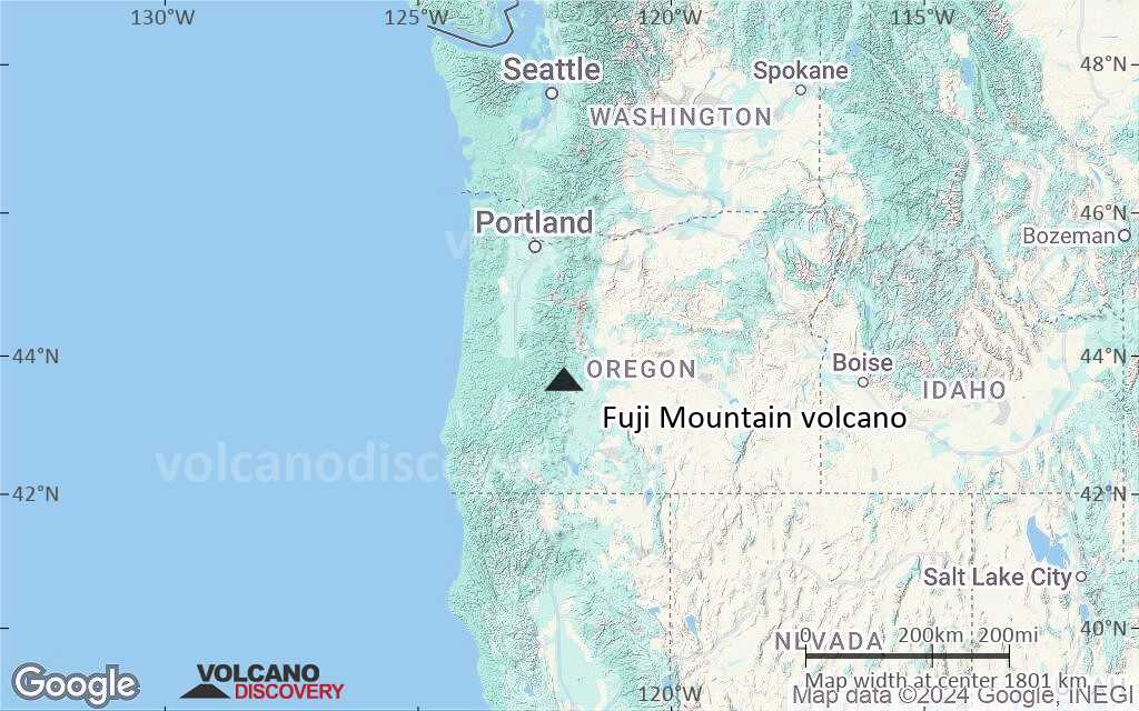 Terrain-type map of Fuji Mountain volcano (region scale medium)