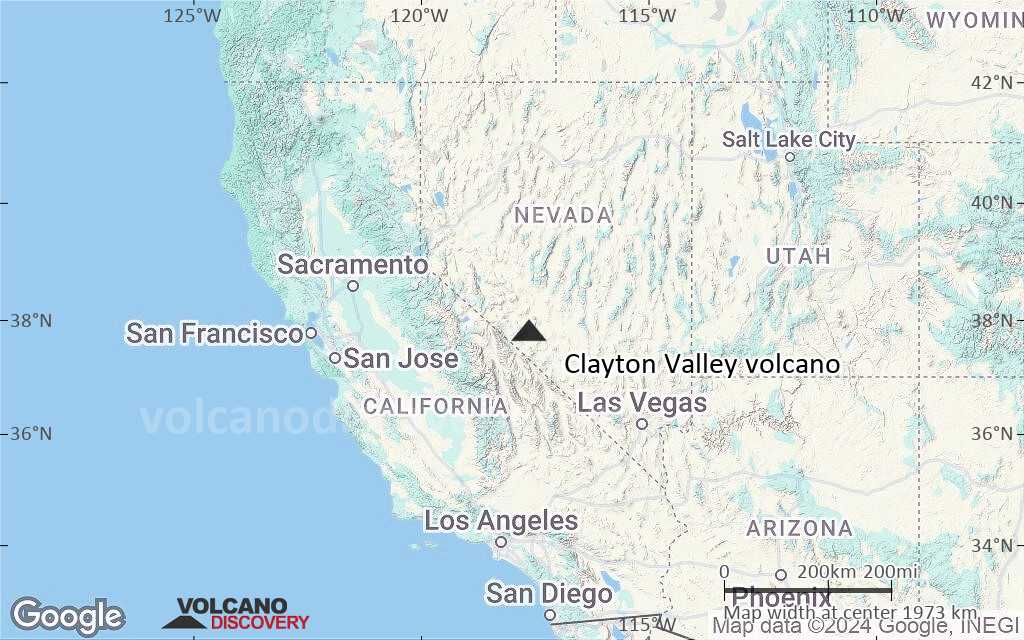 Terrain-type map of Clayton Valley volcano (region scale medium)