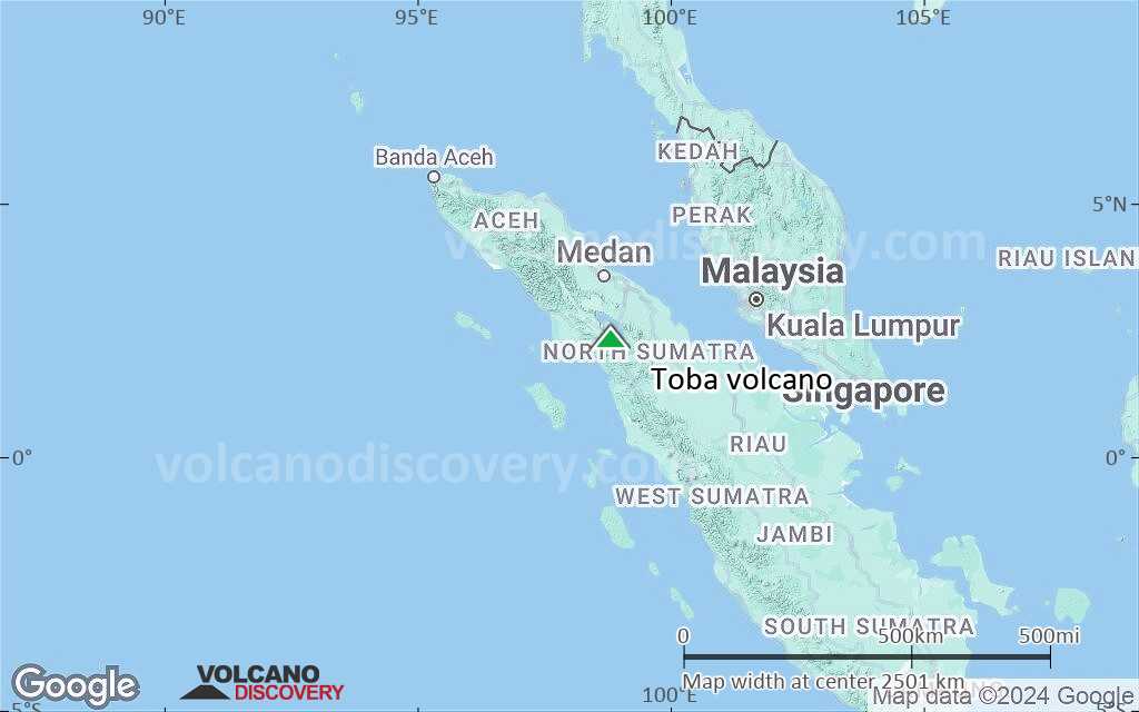 Terrain-type map of Toba volcano (region scale medium)