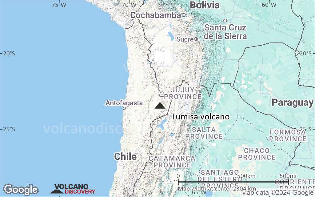 Terrain-type map of Tumisa volcano (region scale medium)