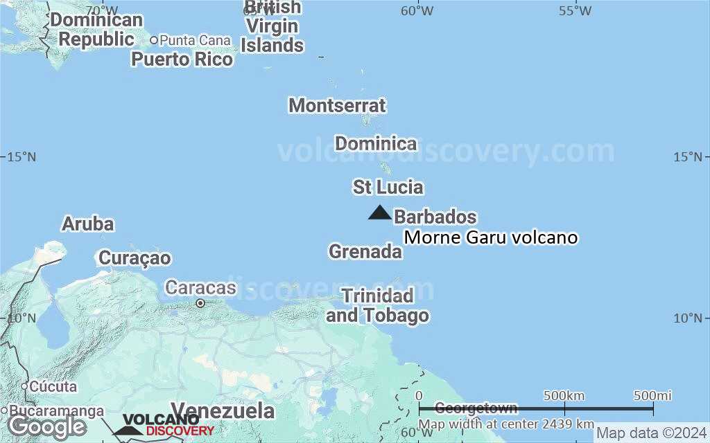 Terrain-type map of Morne Garu volcano (region scale medium)