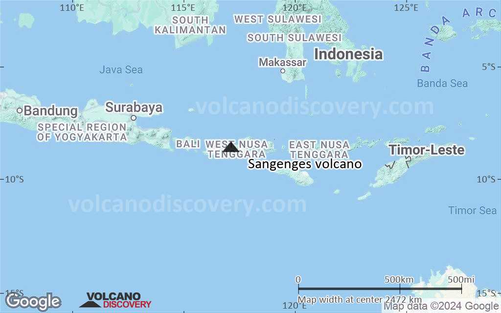 Terrain-type map of Sangenges volcano (region scale medium)