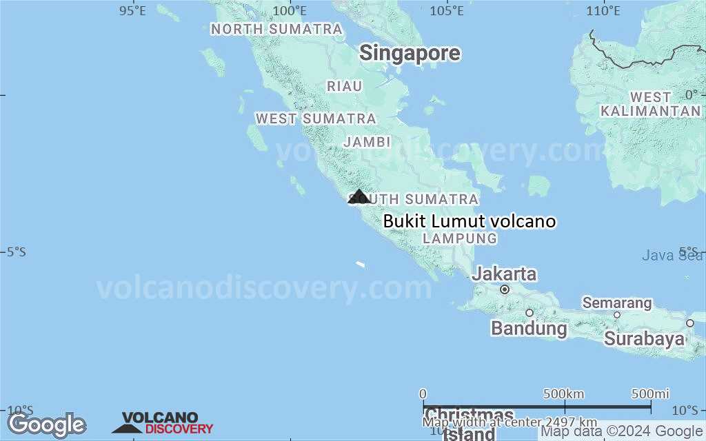 Terrain-type map of Bukit Lumut volcano (region scale medium)