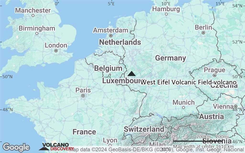 Terrain-type map of West Eifel Volcanic Field volcano (region scale medium)