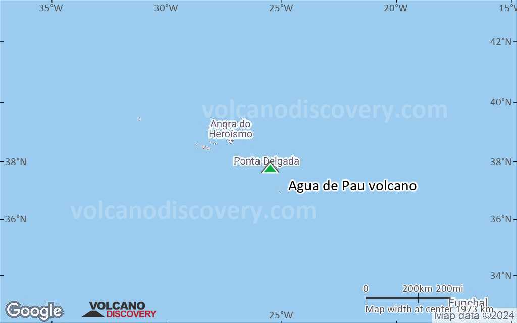 Terrain-type map of Agua de Pau volcano (region scale medium)