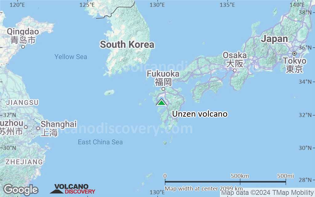 Terrain-type map of Unzen volcano (region scale medium)